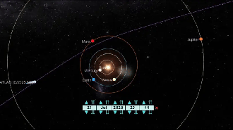 Passagem do cometa 3I/Atlas