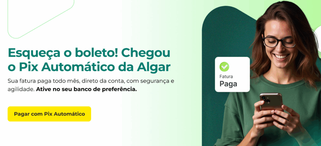 Algar Pix Automático banner