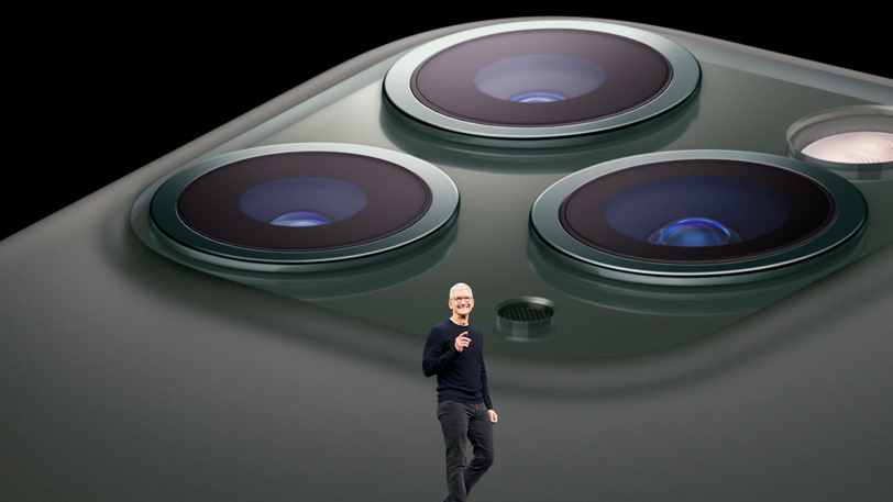 Apple iPhone 11 Pro e Tim Cook