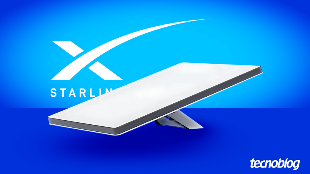 Starlink Mini é versão compacta de antena de internet da empresa (ilustração: Vitor Pádua/Tecnoblog)
