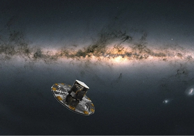 artist impression gaia and the milky way