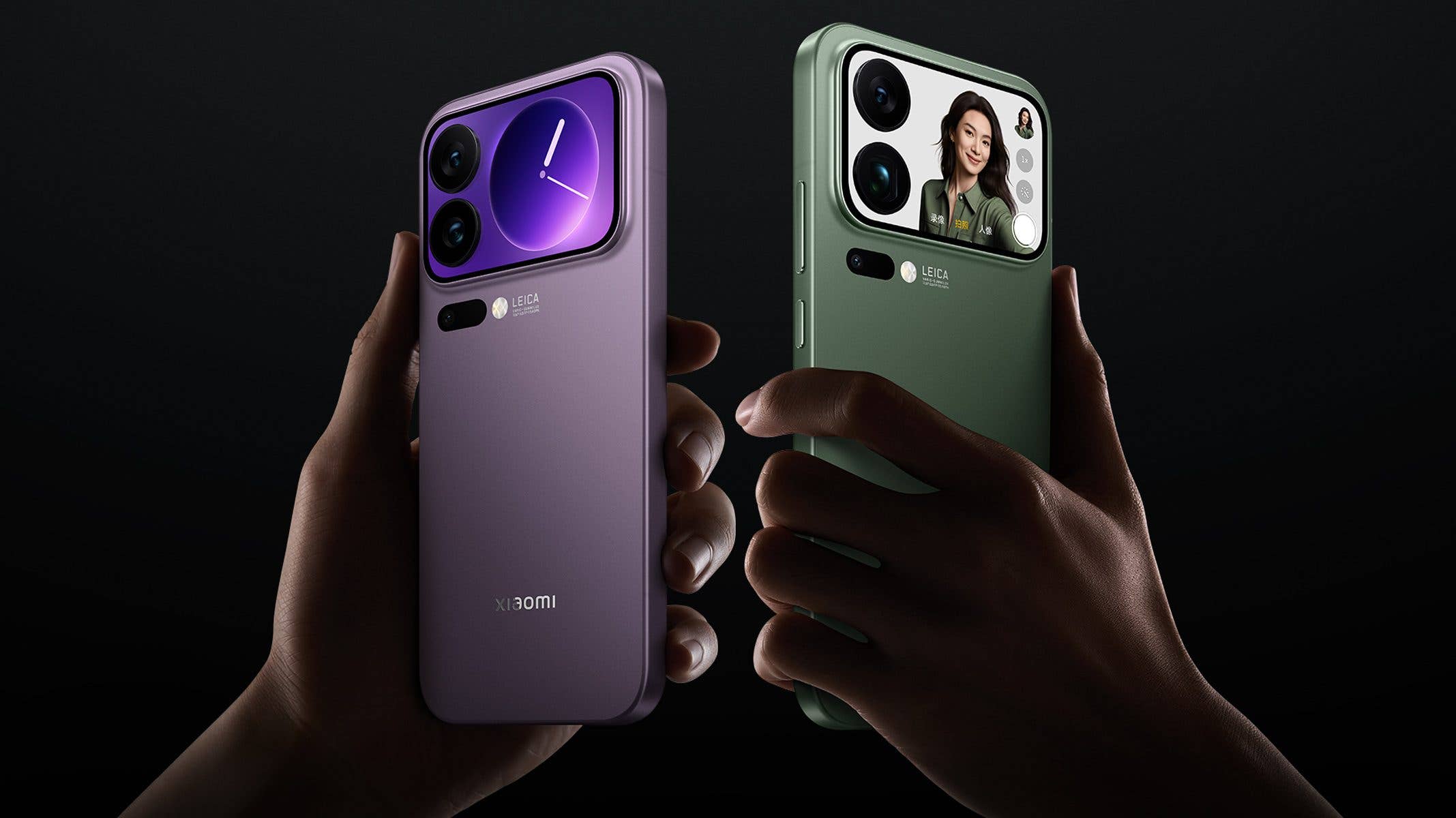 Xiaomi 17 Pro and 17 Pro Max with rear secondary displays