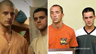 Daniel e Cristian Cravinhos são interpretados por Felipe Simas e Kelner Macêdo. Imagem: Reprodução