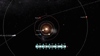 Passagem do cometa 3I/Atlas