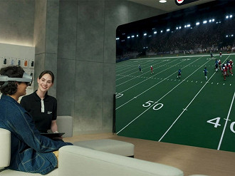 Galaxy XR é uma das inovações da Samsung premiadas na CES 2026. Imagem: Reprodução Galaxy XR é uma das inovações da Samsung premiadas na CES 2026. Imagem: Reprodução