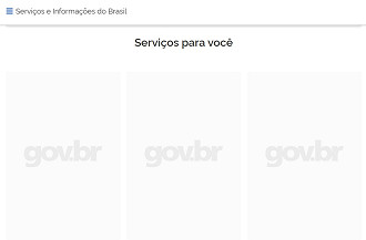 Site do governo também abre, mas não carrega as informações