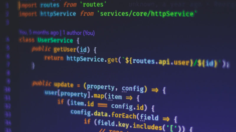 Código Javascript (imagem ilustrativa: Ferenc Almasi/Unsplash)