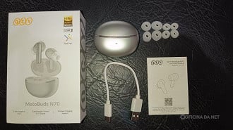 O que vem na caixa do QCY MeloBuds N70