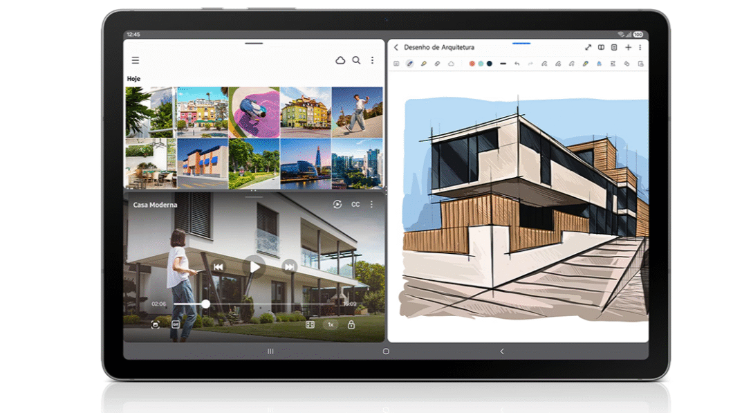 Mockup do Galaxy Tab S10 Lite