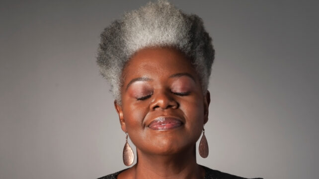 woman with gray hair