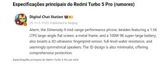 Vazamento revela principais especificações do POCO F8 Vazamento revela principais especificações do POCO F8