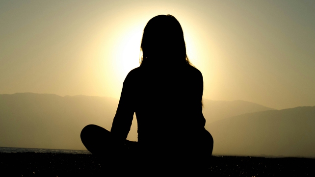woman and sun