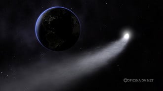 O cometa Cometa 3I/ATLAS vai estar mais próximo da Terra no dia 19 de dezembro. Imagem: Reprodução