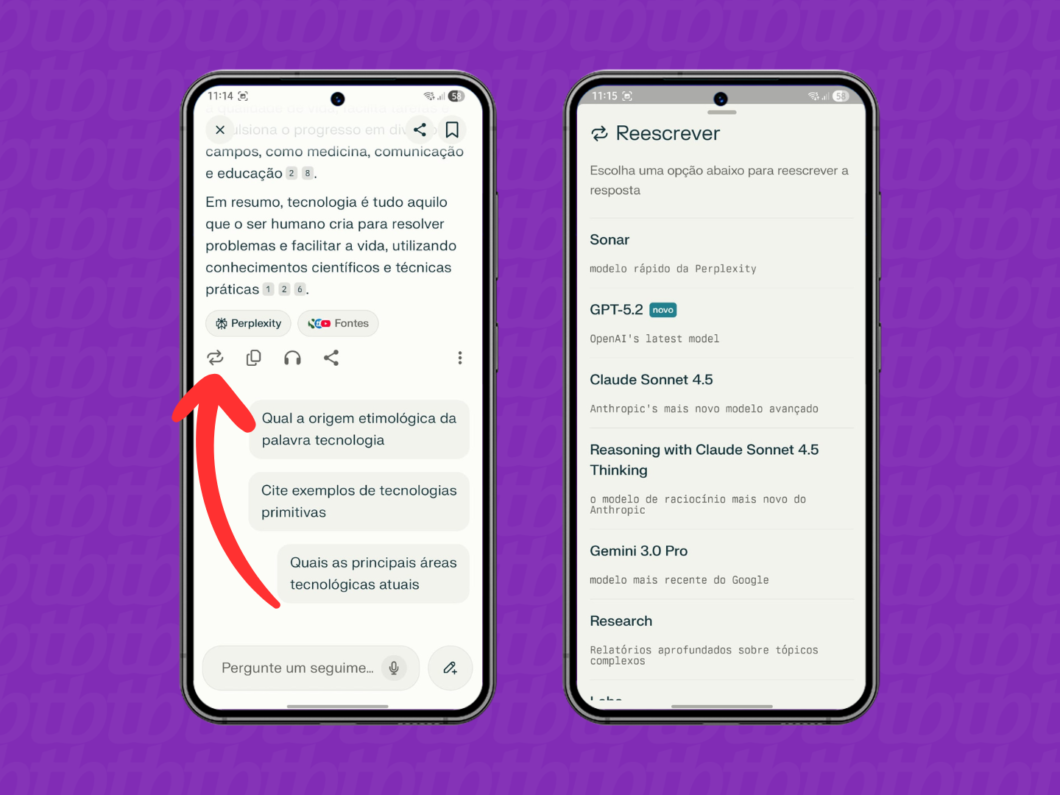 Refazendo a pesquisa com diferente modelo de IA