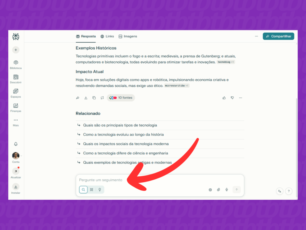 Continuando a pesquisa no Perplexity