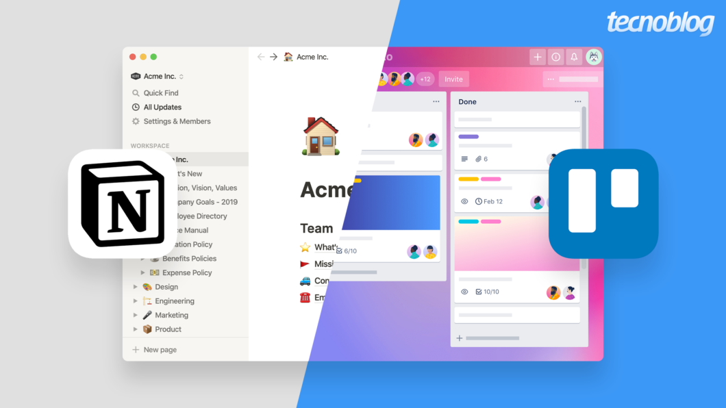 Qual é o melhor, Notion ou Trello? (Imagem: Guilherme Reis/Tecnoblog)