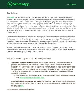 Comunicado enviado pelo WhatsApp. Imagem: Reprodução Comunicado enviado pelo WhatsApp. Imagem: Reprodução