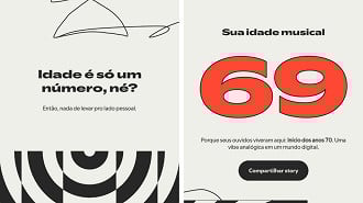 O Spotify me deu 69 pela minha idade musical (sim, nasci na época errada). Imagem: Oficina da Net