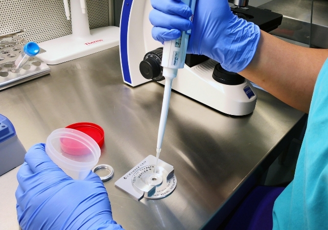 lab testing on a sperm sample