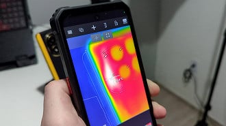 POCO X7 na câmera térmica