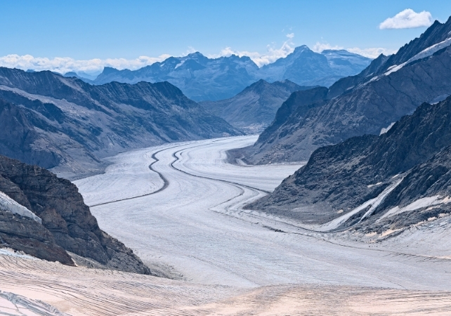 Aletsch glacier in Switzerland