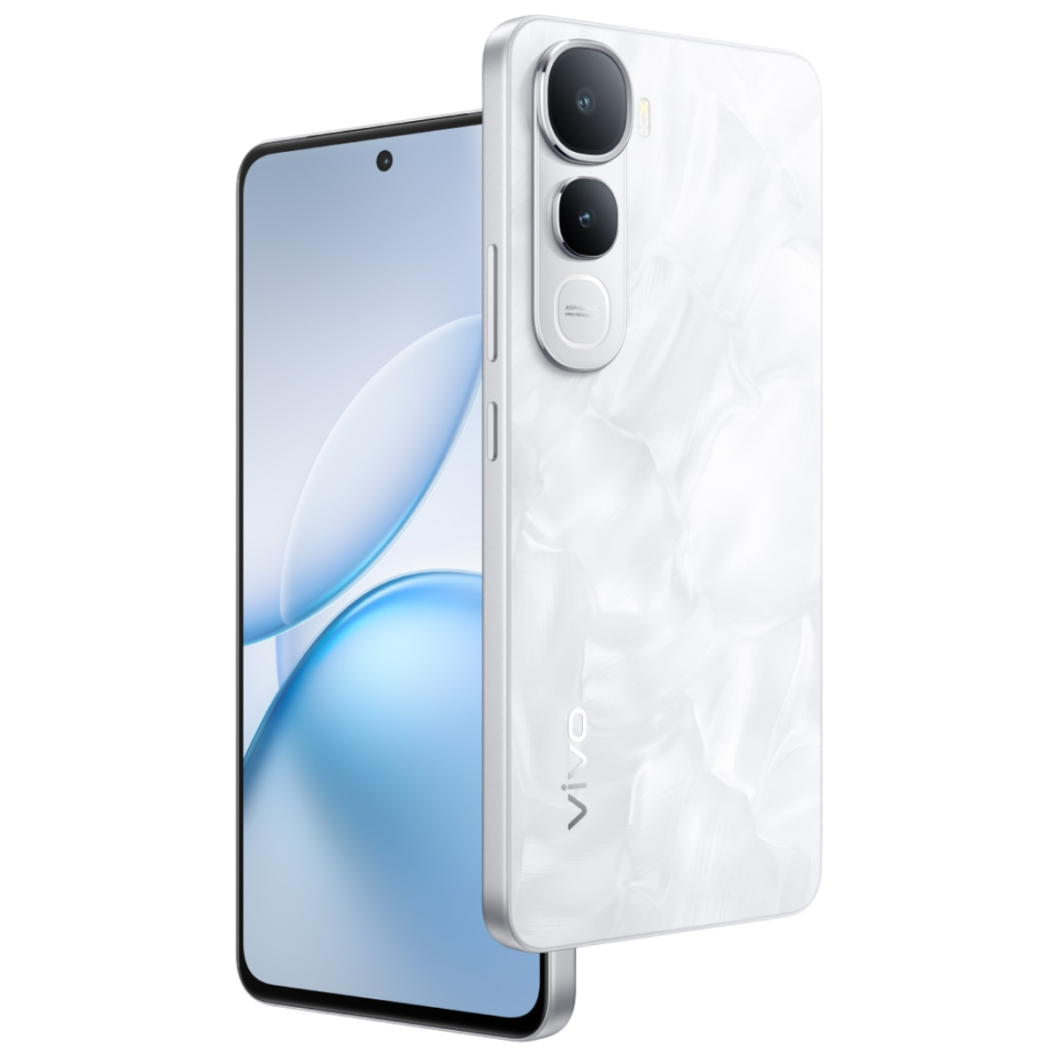 Vivo Y400 5G na cor Glam White