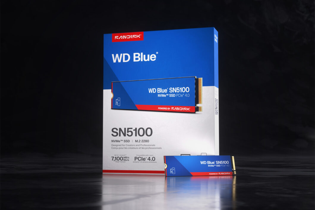 Embalagem do SSD WD Blue SN5100 