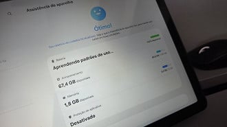 Armazenamento de 128GB no Galaxy A11+