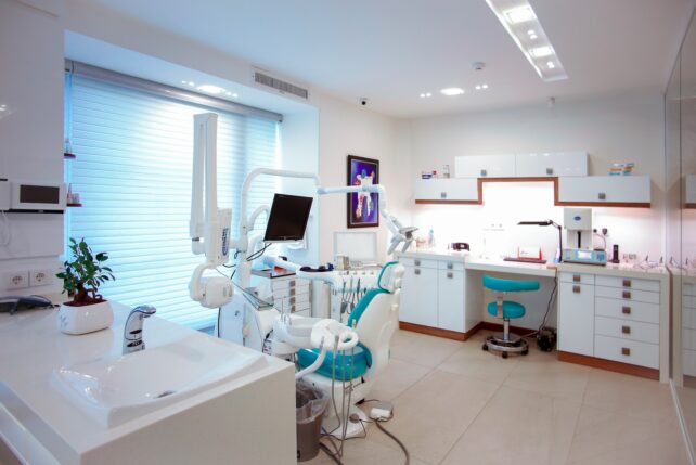 A dental examination room