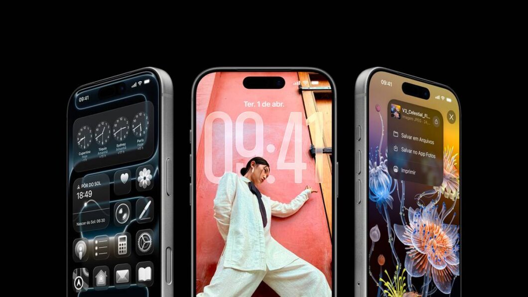 imagem frontal do iPhone 17 Pro