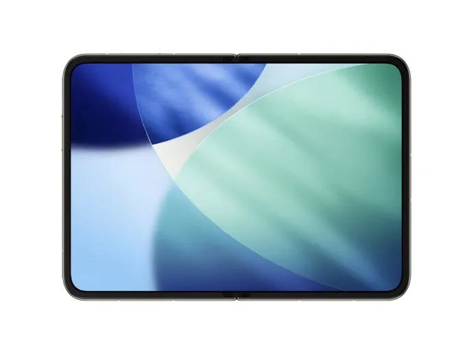 Imagem mostra uma renderização do iPhone dobrável com tela de 7,58 polegadas