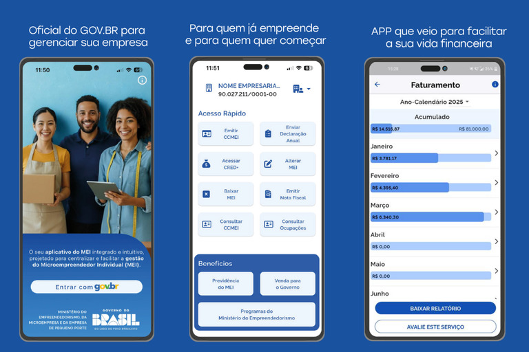 O Meu MEI Digital já está disponível gratuitamente nas lojas Google Play e App Store