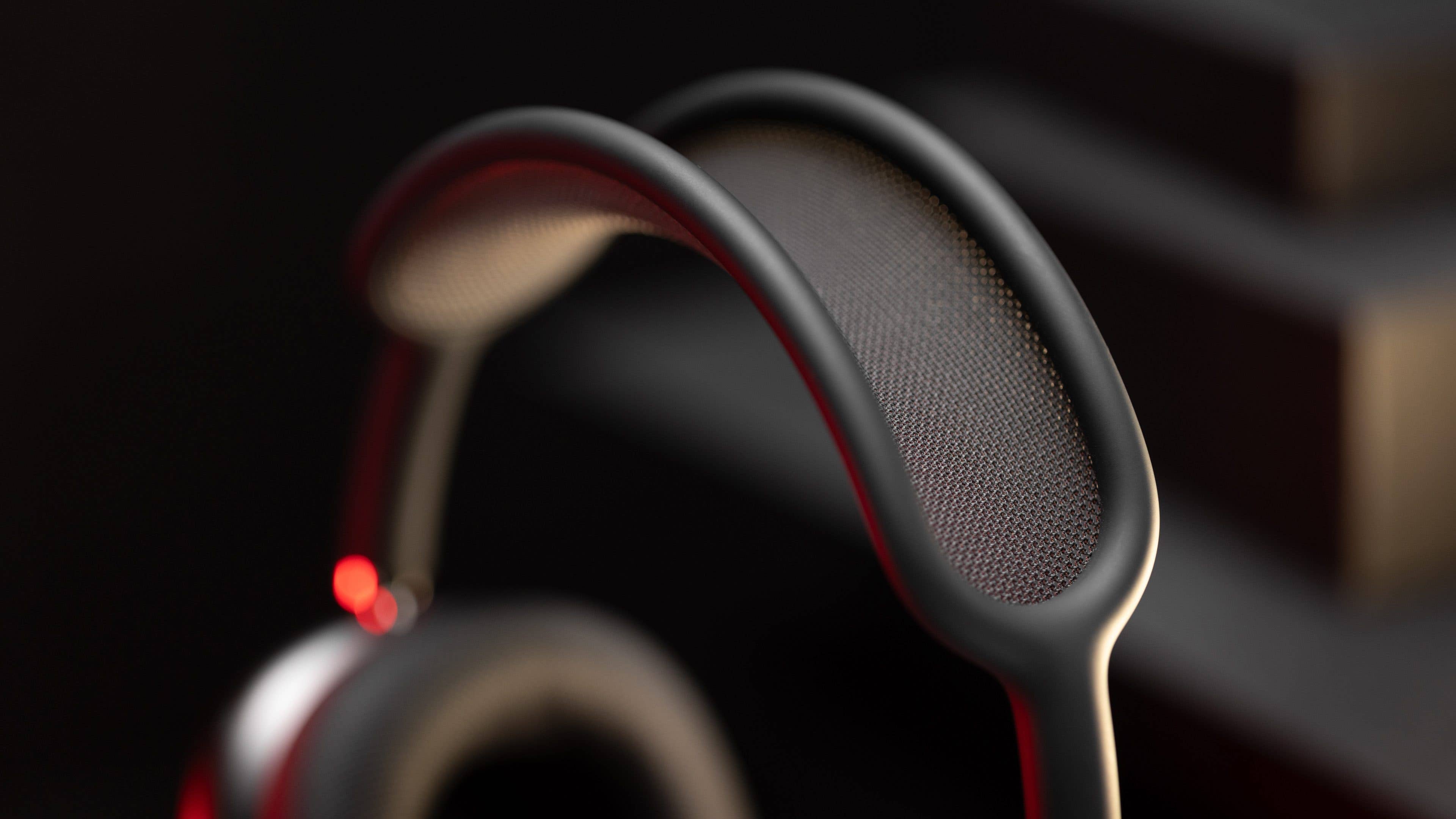 Headband mesh on the AirPods Max viewed up close.