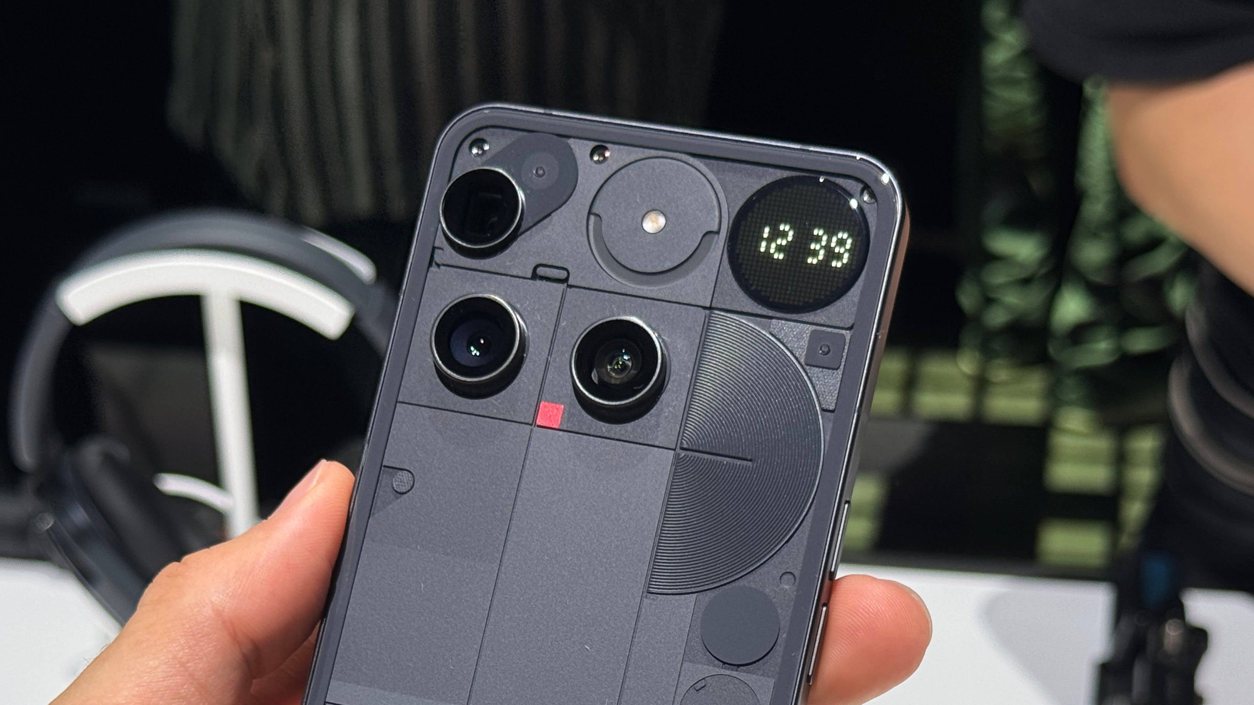 Nothing Phone (3) with glyph matrix display.