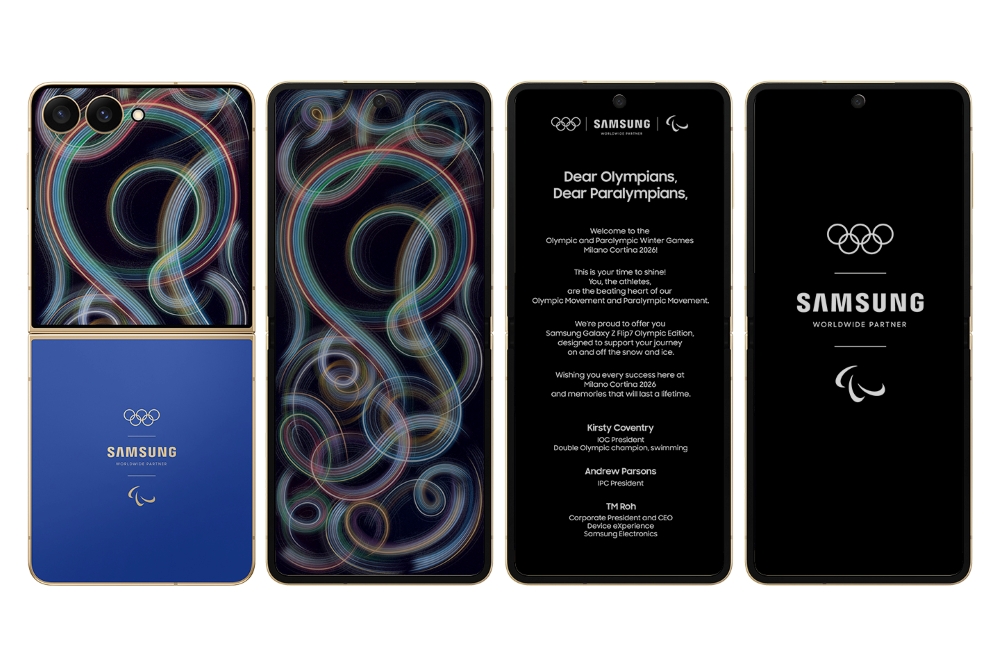 Samsung revela o exclusivo Galaxy Z Flip7 Edição Olímpica, que acompanhará toda a jornada dos atletas em Milão-Cortina 2026