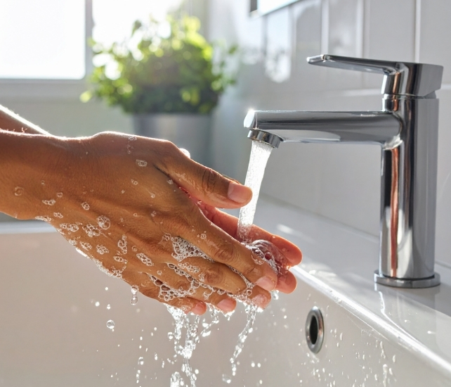 wash hands