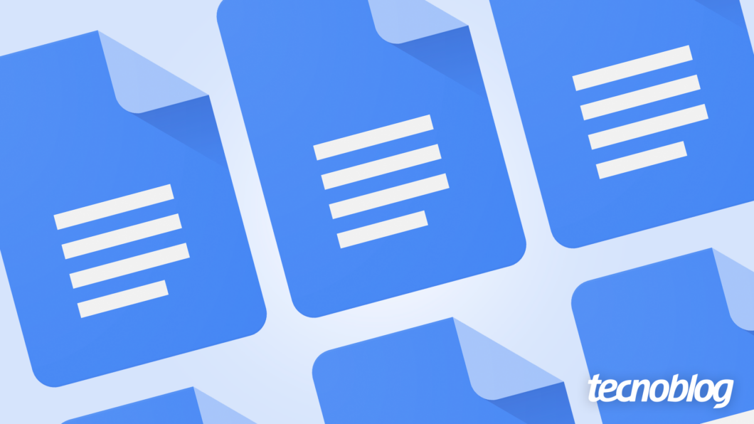 Ícones de folha azul do Google Docs lado a lado