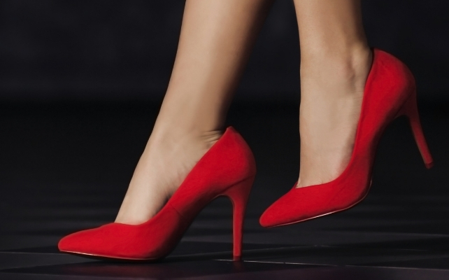 red high heels