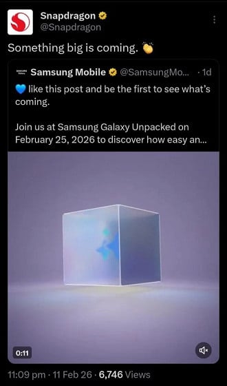 O Galaxy S26 Ultra virá com o Snapdragon mais poderoso de todos os tempos. O Galaxy S26 Ultra virá com o Snapdragon mais poderoso de todos os tempos.