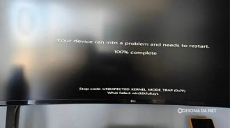 Windows 11 continua com bug grave da tela preta. Imagem: Oficina da Net Windows 11 continua com bug grave da tela preta. Imagem: Oficina da Net