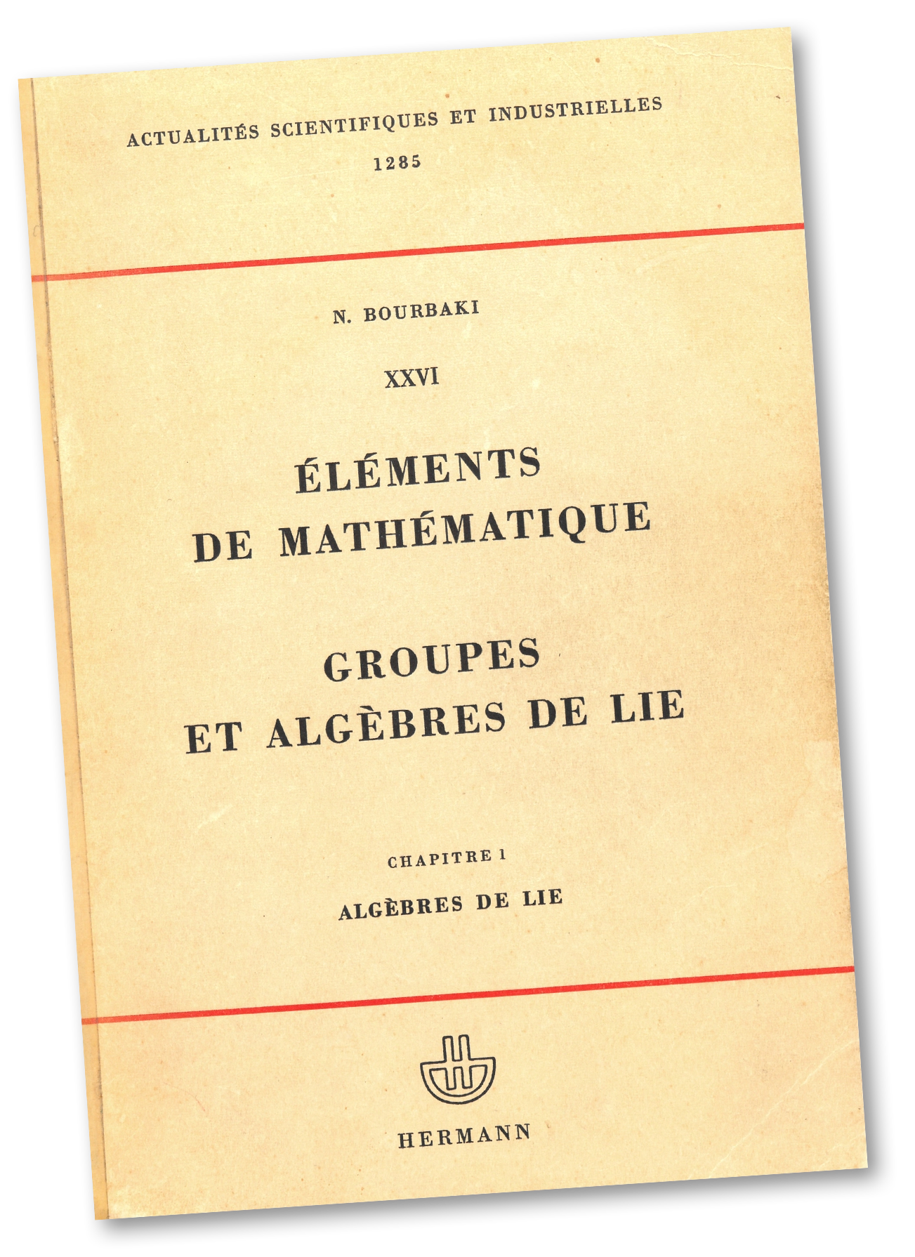 A textbook cover whose title is written in French.