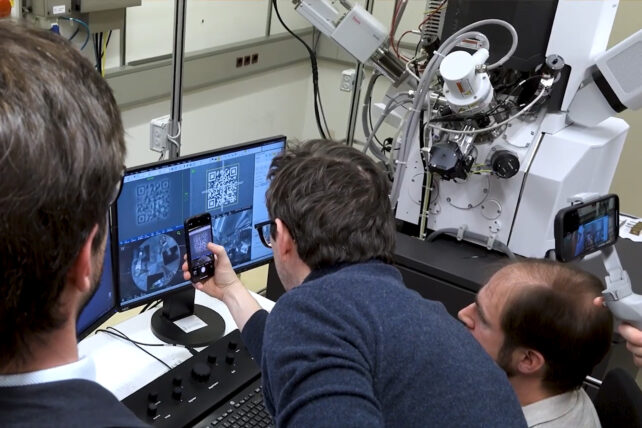 Guinness World Record's Smallest Qr Code Needs an Electron Microscope to See