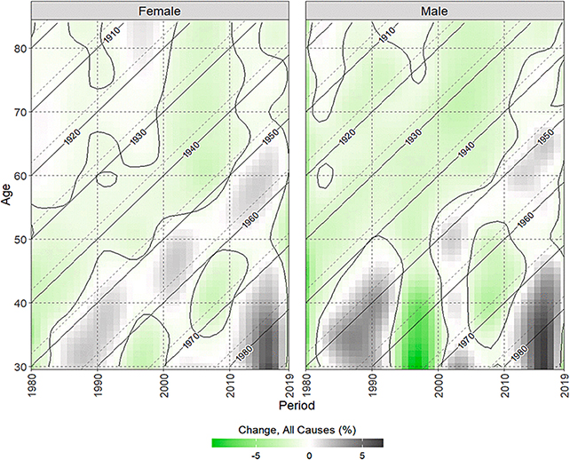 Mortality risk chart