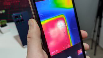 Edge 60 sob a câmera térmica