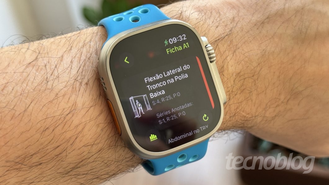 Smarwatch exibe aplicativo