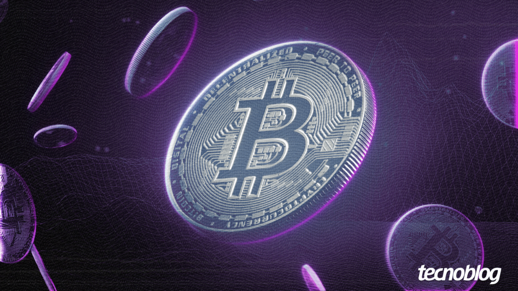 Ilustração sobre bitcoin