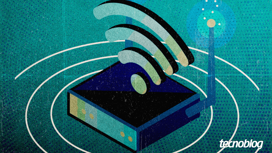 Ilustração sobre Wi-Fi