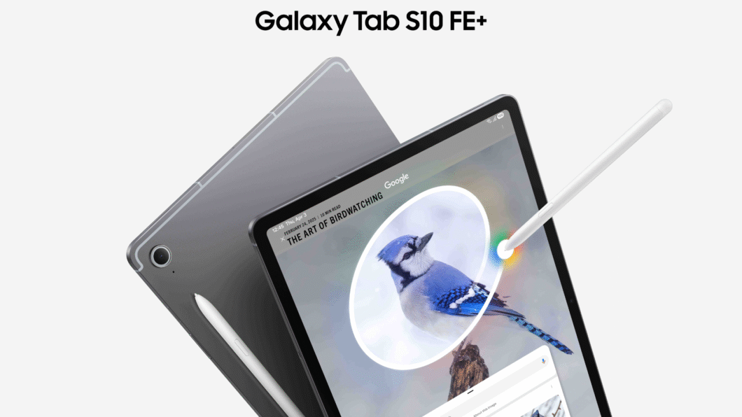 Galaxy Tab S10 FE Plus inclui caneta S Pen que permite circular objetos na tela