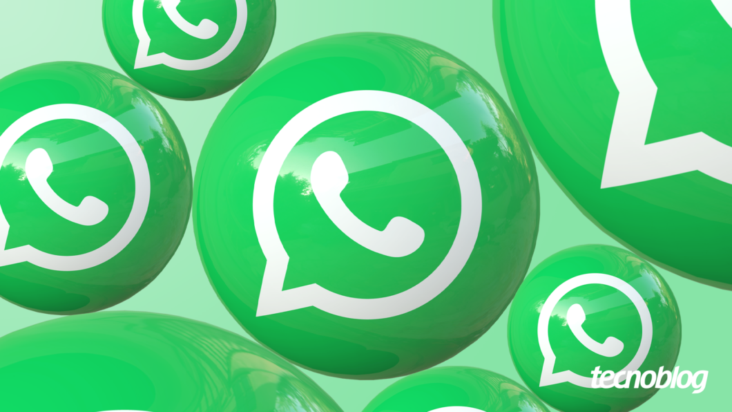 Logos do WhatsApp em balões verdes