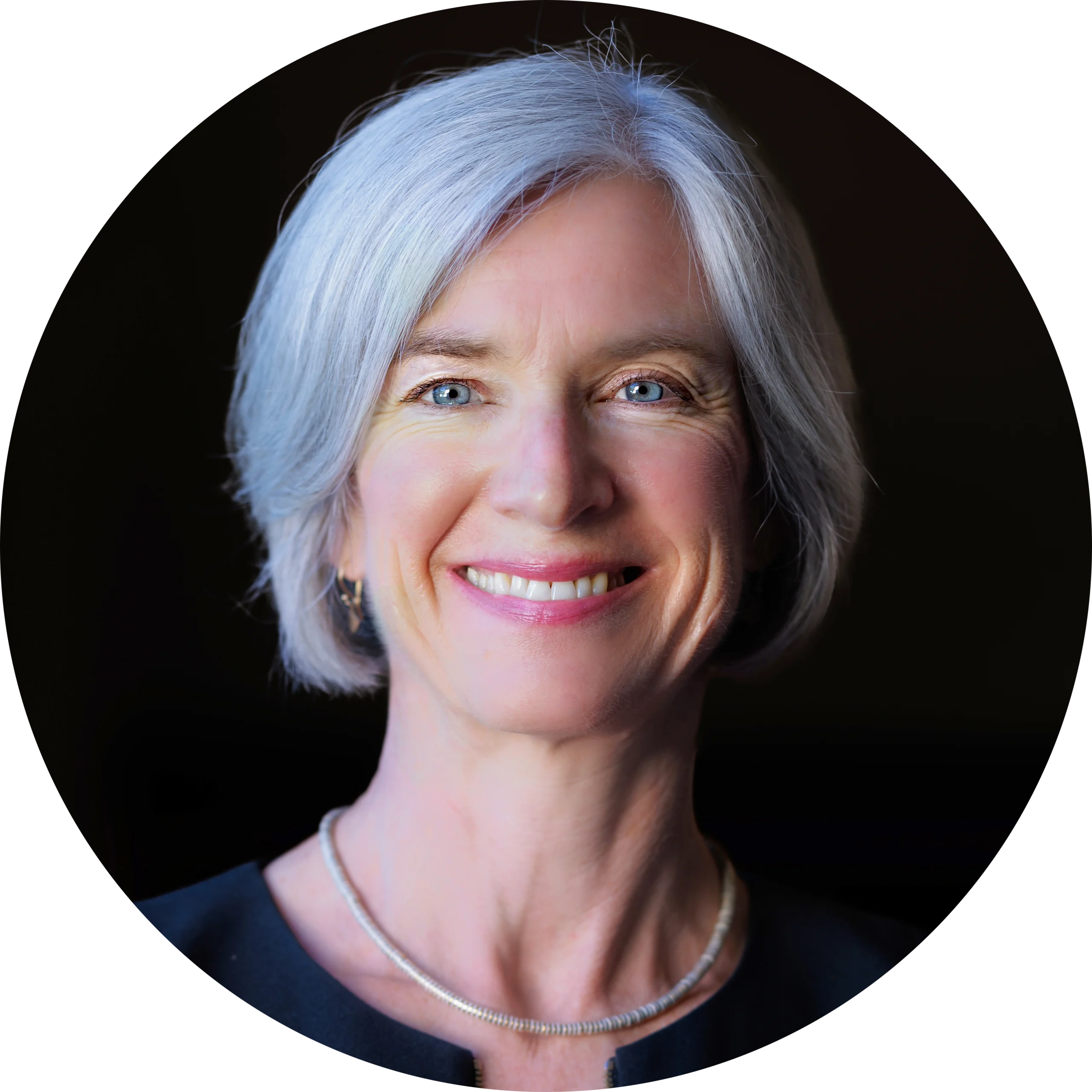 A smiling woman